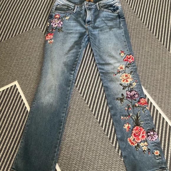 Driftwood Audrey Embroidered Jeans - Size 29 - Picture 2 of 10